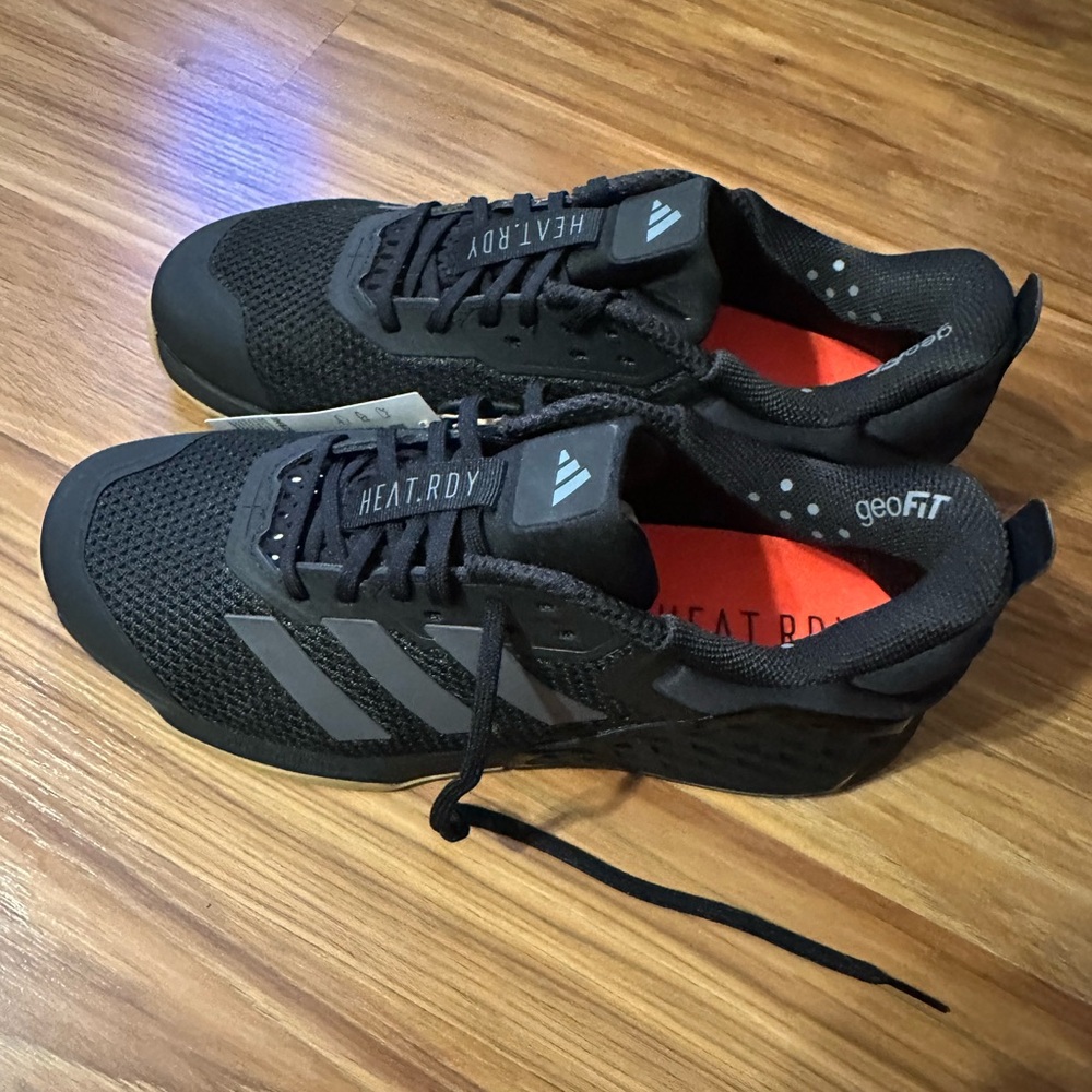 Adidas Black and Gray GeoFit Sneakers